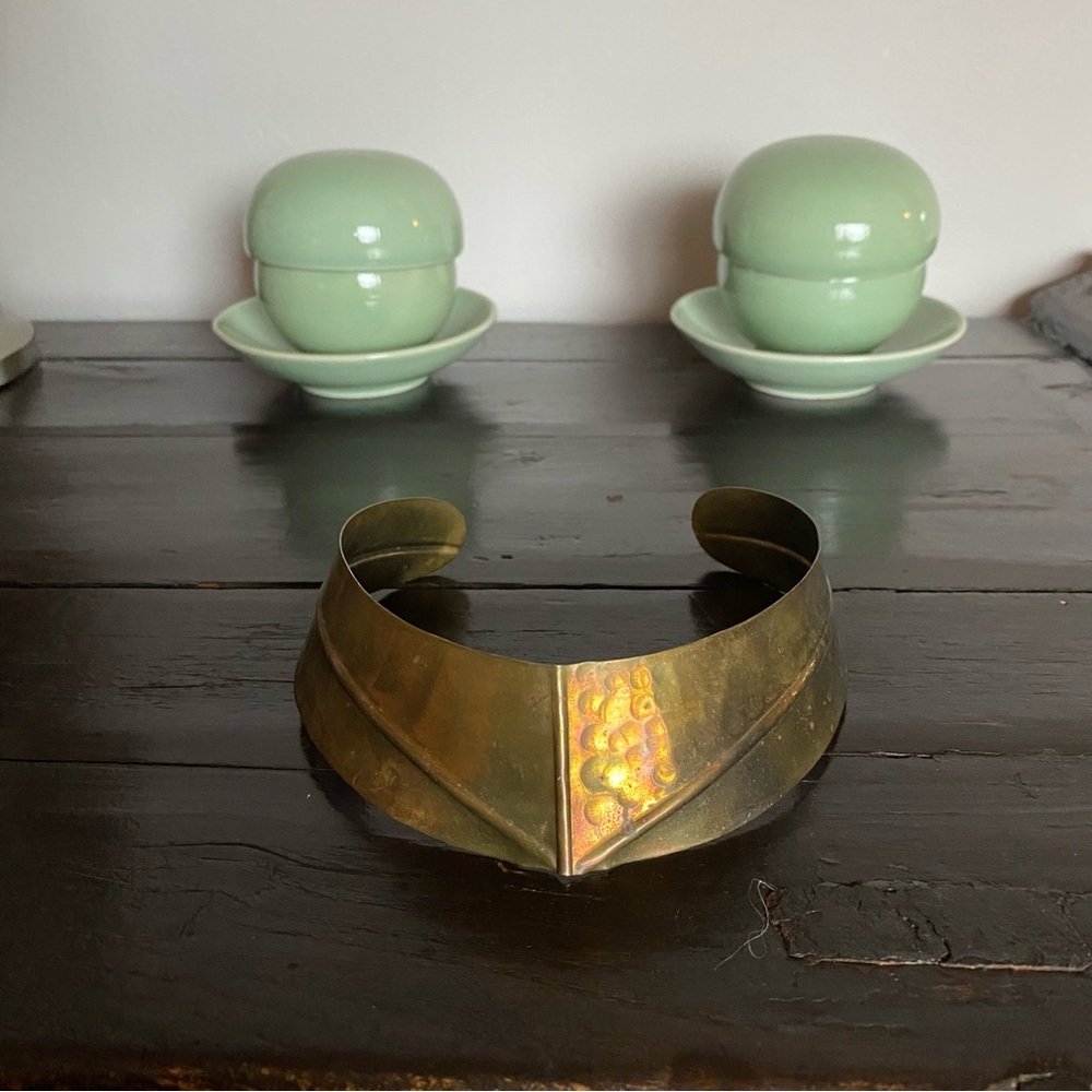 Vintage brass wrought choker made in India 🇮🇳
